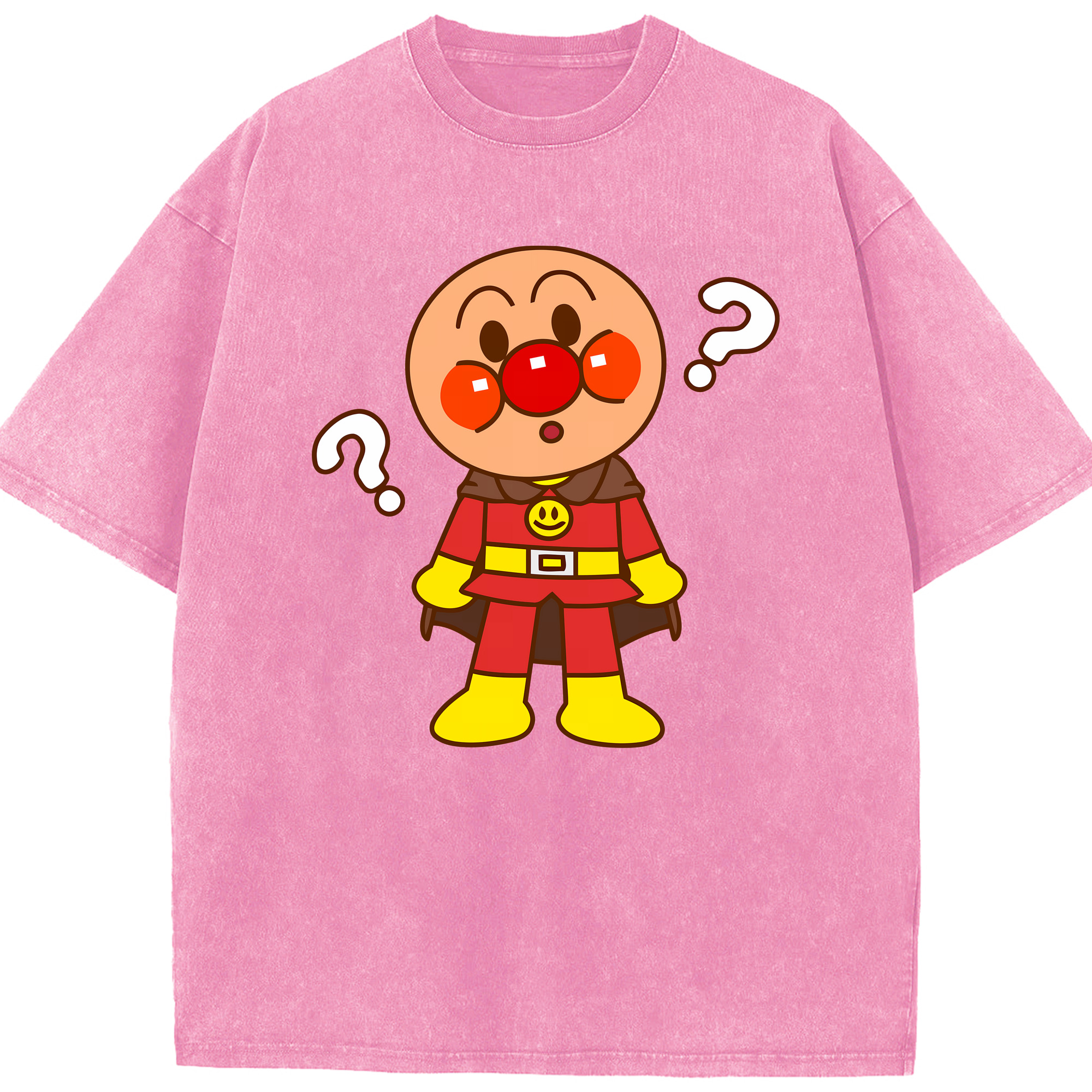 （画像用） アンパンマン Anpanman 綿100% ヴィンテージ風 半袖Tシャツ（フロントプリント）